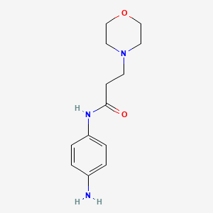 molecular formula C13H19N3O2 B1595287 N-(4-Amino-phenyl)-3-morpholin-4-yl-propionamide CAS No. 462068-45-7