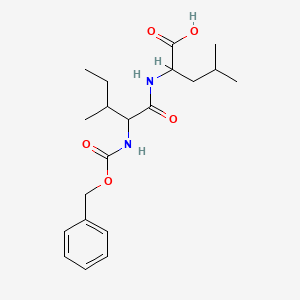 4-Methyl-2-[[3-methyl-2-(phenylmethoxycarbonylamino)pentanoyl]amino]pentanoic acid