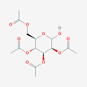 molecular formula C₁₄H₂₀O₁₀ B015953 2,3,4,6-Tetra-O-acetyl-D-mannopyranose CAS No. 58645-20-8