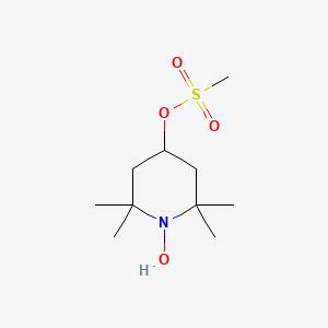 molecular formula C10H21NO4S B1595302 1-Hydroxy-2,2,6,6-tetramethylpiperidin-4-yl methanesulfonate CAS No. 35203-66-8