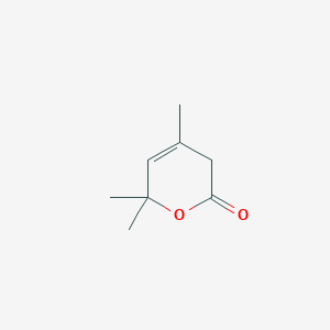 molecular formula C8H12O2 B1595306 3,6-二氢-4,6,6-三甲基-2H-吡喃-2-酮 CAS No. 22954-83-2