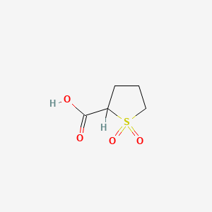 molecular formula C5H8O4S B1595308 Tetrahydrothiophene-2-carboxylic acid 1,1-dioxide CAS No. 80548-40-9