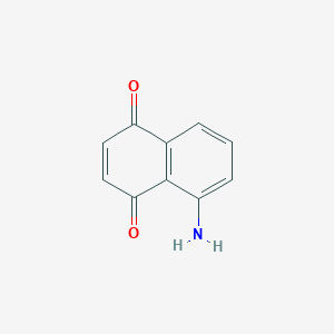 molecular formula C10H7NO2 B1595311 5-Aminonaphthalene-1,4-dione CAS No. 63038-00-6