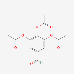 molecular formula C13H12O7 B1595314 5-Formylbenzene-1,2,3-triyl triacetate CAS No. 71932-18-8