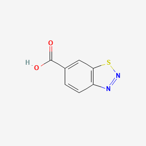 molecular formula C7H4N2O2S B1595319 1,2,3-Benzothiadiazole-6-carboxylic acid CAS No. 22097-11-6