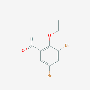 molecular formula C9H8Br2O2 B1595320 3,5-Dibromo-2-ethoxybenzaldehyde CAS No. 61657-67-8
