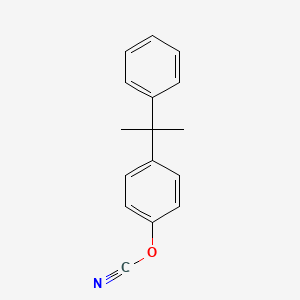 molecular formula C16H15NO B1595323 Cyanic acid, 4-(1-methyl-1-phenylethyl)phenyl ester CAS No. 110215-65-1