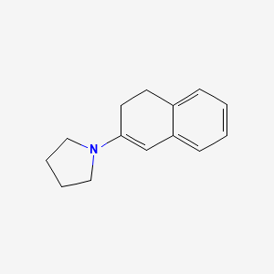 molecular formula C14H17N B1595327 1-(3,4-Dihydro-2-naphthyl)pyrrolidine CAS No. 21403-95-2