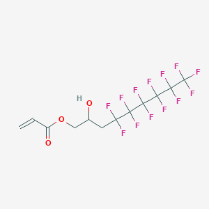 molecular formula C12H9F13O3 B159535 3-Perfluorohexyl-2-hydroxypropyl acrylate CAS No. 127377-12-2