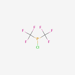 molecular formula C2ClF6P B1595352 Bis(trifluoromethyl)chlorophosphine CAS No. 650-52-2