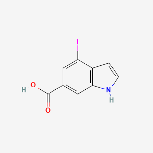 molecular formula C9H6INO2 B1595367 4-iodo-1H-indole-6-carboxylic acid CAS No. 724450-23-1
