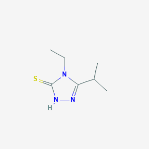 molecular formula C7H13N3S B1595370 4-ethyl-5-isopropyl-4H-1,2,4-triazole-3-thiol CAS No. 66921-11-7