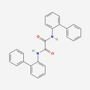 molecular formula C26H20N2O2 B1595372 N,N'-bis(2-phenylphenyl)oxamide CAS No. 21022-17-3