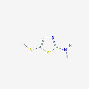 molecular formula C4H6N2S2 B1595378 5-(Methylthio)thiazol-2-amine CAS No. 99171-11-6