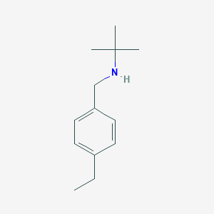 molecular formula C13H21N B159538 N-[(4-ethylphenyl)methyl]-2-methylpropan-2-amine CAS No. 137957-41-6