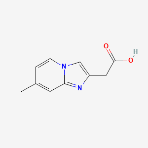 molecular formula C10H10N2O2 B1595388 2-(7-Methylimidazo[1,2-a]pyridin-2-yl)acetic acid CAS No. 59128-09-5