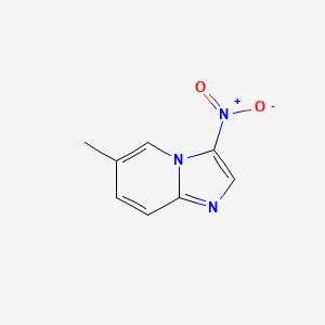 molecular formula C8H7N3O2 B1595390 6-Methyl-3-nitroimidazo[1,2-a]pyridine CAS No. 67625-28-9