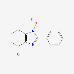 molecular formula C13H12N2O2 B1595392 1-hydroxy-2-phenyl-1,5,6,7-tetrahydro-4H-benzimidazol-4-one CAS No. 257869-87-7