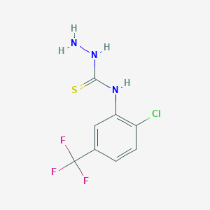 molecular formula C8H7ClF3N3S B1595395 N-(2-Chloro-5-(trifluoromethyl)phenyl)hydrazinecarbothioamide CAS No. 206559-51-5