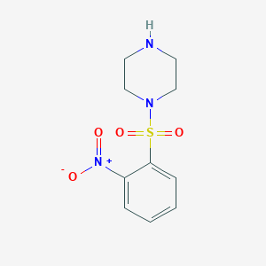 molecular formula C10H13N3O4S B1595397 1-((2-Nitrophenyl)sulfonyl)piperazine CAS No. 301331-16-8