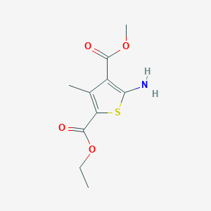 molecular formula C10H13NO4S B1595398 2-Ethyl 4-methyl 5-amino-3-methylthiophene-2,4-dicarboxylate CAS No. 77457-04-6