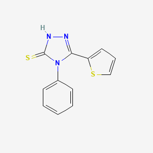 molecular formula C12H9N3S2 B1595399 4-苯基-5-(2-噻吩基)-4H-1,2,4-三唑-3-硫醇 CAS No. 57600-04-1