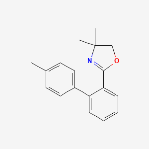 molecular formula C18H19NO B1595400 4,4-Dimethyl-2-(4'-methyl-2-biphenylyl)-2-oxazoline CAS No. 84392-32-5