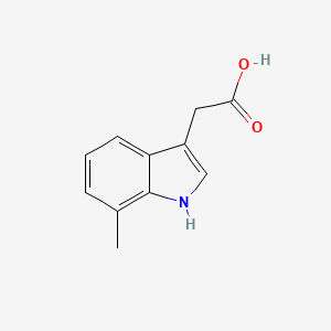molecular formula C11H11NO2 B1595401 2-(7-methyl-1H-indol-3-yl)acetic acid CAS No. 5435-36-9