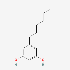 molecular formula C12H18O2 B1595403 1,3-Benzenediol, 5-hexyl- CAS No. 5465-20-3