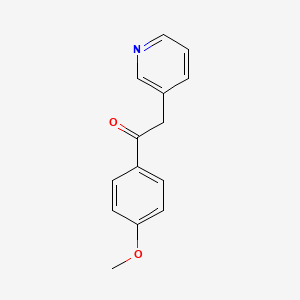 molecular formula C14H13NO2 B1595408 1-(4-Methoxyphenyl)-2-(pyridin-3-yl)ethanone CAS No. 52700-25-1