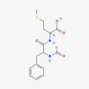 molecular formula C15H20N2O4S B1595415 2-[(2-Formamido-3-phenylpropanoyl)amino]-4-methylsulfanylbutanoic acid CAS No. 60461-13-4