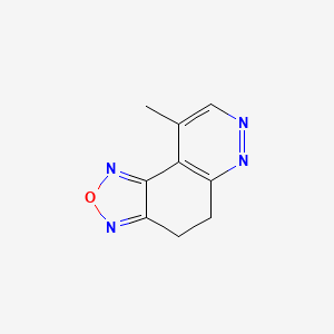 molecular formula C9H8N4O B1595418 9-Methyl-4,5-dihydro[1,2,5]oxadiazolo[3,4-f]cinnoline CAS No. 302604-98-4