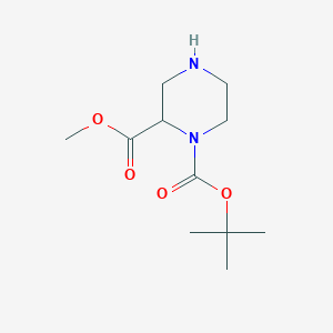 molecular formula C11H20N2O4 B159543 1-Tert-butyl 2-methyl piperazine-1,2-dicarboxylate CAS No. 129799-15-1