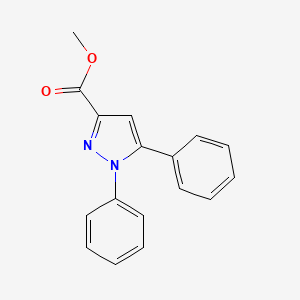 molecular formula C17H14N2O2 B1595441 Methyl 1,5-diphenyl-1h-pyrazole-3-carboxylate CAS No. 70375-79-0