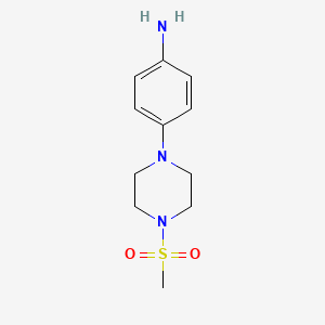 molecular formula C11H17N3O2S B1595443 4-(4-Methanesulfonyl-piperazin-1-yl)-phenylamine CAS No. 442549-42-0