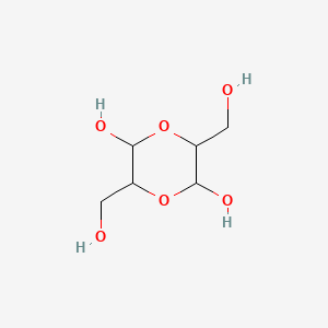 molecular formula C6H12O6 B1595445 3,6-Bis(hydroxymethyl)-1,4-dioxane-2,5-diol CAS No. 23147-59-3