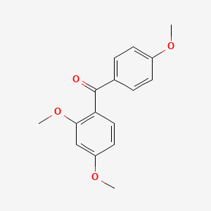 molecular formula C16H16O4 B1595447 (2,4-Dimethoxyphenyl)(4-methoxyphenyl)methanone CAS No. 4038-15-7