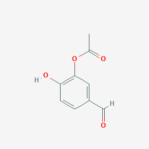 molecular formula C9H8O4 B1595451 5-Formyl-2-hydroxyphenyl acetate CAS No. 65298-99-9