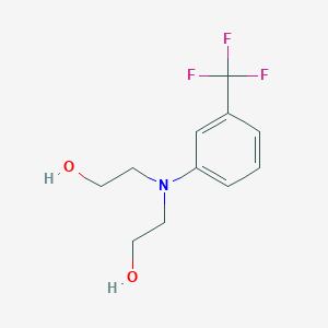 molecular formula C11H14F3NO2 B1595453 2,2'-((3-(Trifluoromethyl)phenyl)azanediyl)diethanol CAS No. 323-79-5