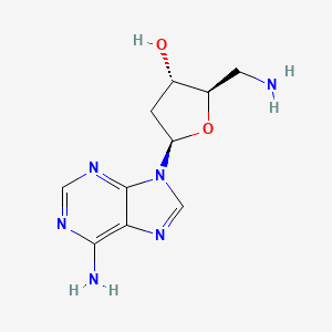 molecular formula C10H14N6O2 B1595454 Adenosine, 5'-amino-2',5'-dideoxy- CAS No. 14585-60-5