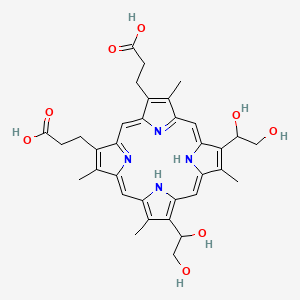 molecular formula C34H38N4O8 B1595459 Deuteroporphyrin IX 2,4 bis ethylene glycol CAS No. 623946-72-5