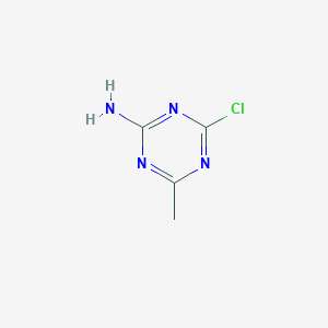 molecular formula C4H5ClN4 B1595468 4-氯-6-甲基-1,3,5-三嗪-2-胺 CAS No. 21320-62-7