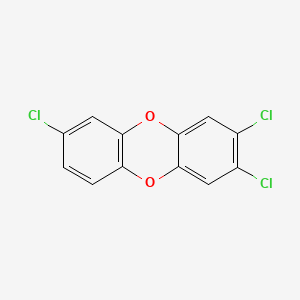 molecular formula C12H5Cl3O2 B1595472 2,3,7-Trichlorodibenzo-P-dioxin CAS No. 33857-28-2