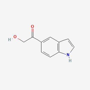 molecular formula C10H9NO2 B1595474 2-羟基-1-(1H-吲哚-5-基)乙酮 CAS No. 38693-06-0