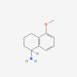 molecular formula C11H15NO B1595475 5-Methoxy-1,2,3,4-tetrahydronaphthalen-1-amine CAS No. 52372-97-1