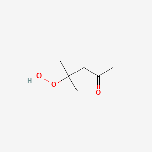molecular formula C6H12O3 B1595481 4-Hydroperoxy-4-methylpentan-2-one CAS No. 37206-20-5