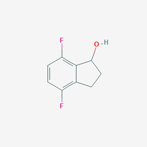 molecular formula C9H8F2O B159550 4,7-difluoro-2,3-dihydro-1H-inden-1-ol CAS No. 130408-17-2