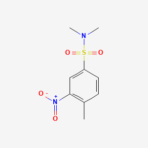 molecular formula C9H12N2O4S B1595501 N,N,4-trimethyl-3-nitrobenzenesulfonamide CAS No. 96-57-1
