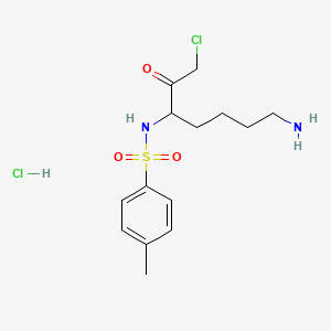 molecular formula C14H22Cl2N2O3S B1595514 p-N-(7-Amino-1-chloro-2-oxohept-3-yl)toluenesulphonamide CAS No. 4238-41-9