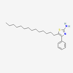 molecular formula C23H36N2S B1595515 4-Phenyl-5-tetradecylthiazol-2-amine CAS No. 64415-14-1
